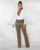 *Burnaby Olive Green Denim Bell Legs Jeans sold by Chic Couture