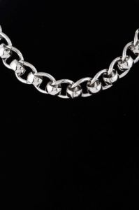 Kaylie Silver Curb Chain Necklace sold by Chic Couture