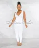 Leonette White Ribbed SCULPTING Crop Top & Leggings Set sold by Chic Couture