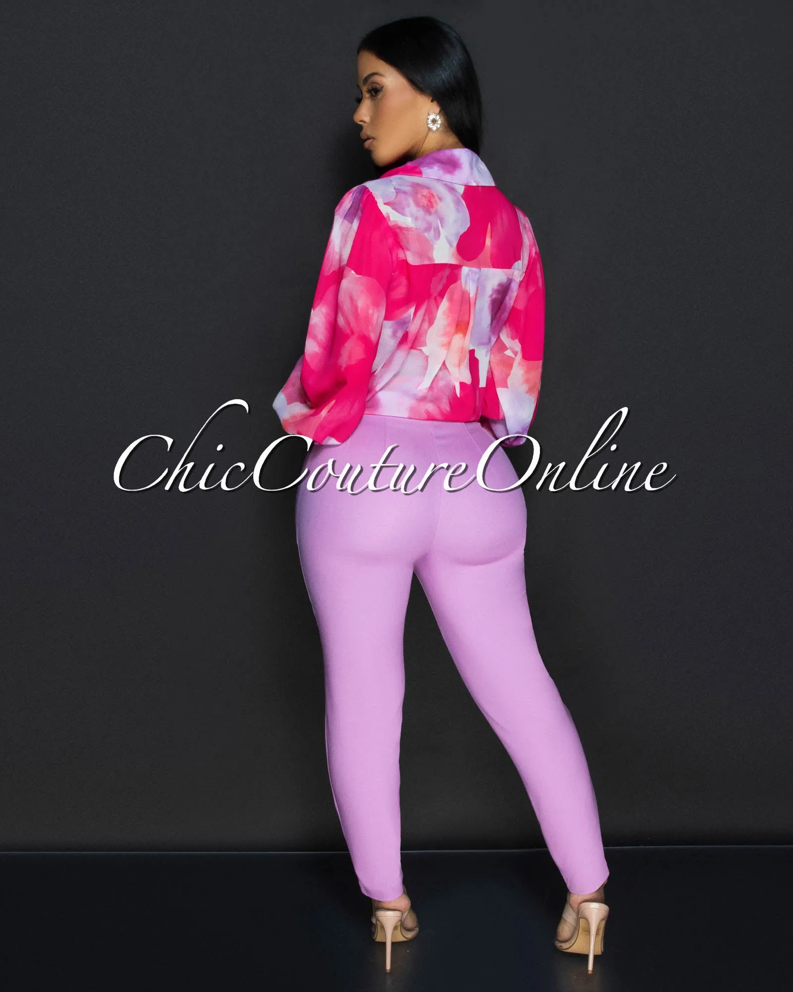 *Avril Lilac High Waist Skinny Pants sold by Chic Couture product image thumbnail 3
