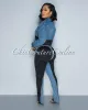 Philly Medium Denim Black Jacket & Jeans Set sold by Chic Couture
