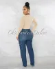 Nilam Nude Deep V Neck Long Sleeves Bodysuit sold by Chic Couture