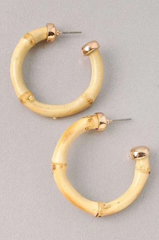 *Somara Ivory Hoop Earrings sold by Chic Couture