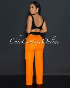 Radia Black Back Cut-Out Crop Top sold by Chic Couture