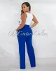 Faina Royal Blue Belt High Waist Palazzo Pants sold by Chic Couture