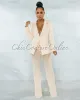 *Alicia Nude Blazer & Mesh Pearl Pants Set sold by Chic Couture