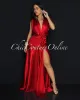 Leyla Burgundy Red Sleeveless Silky Maxi Dress sold by Chic Couture