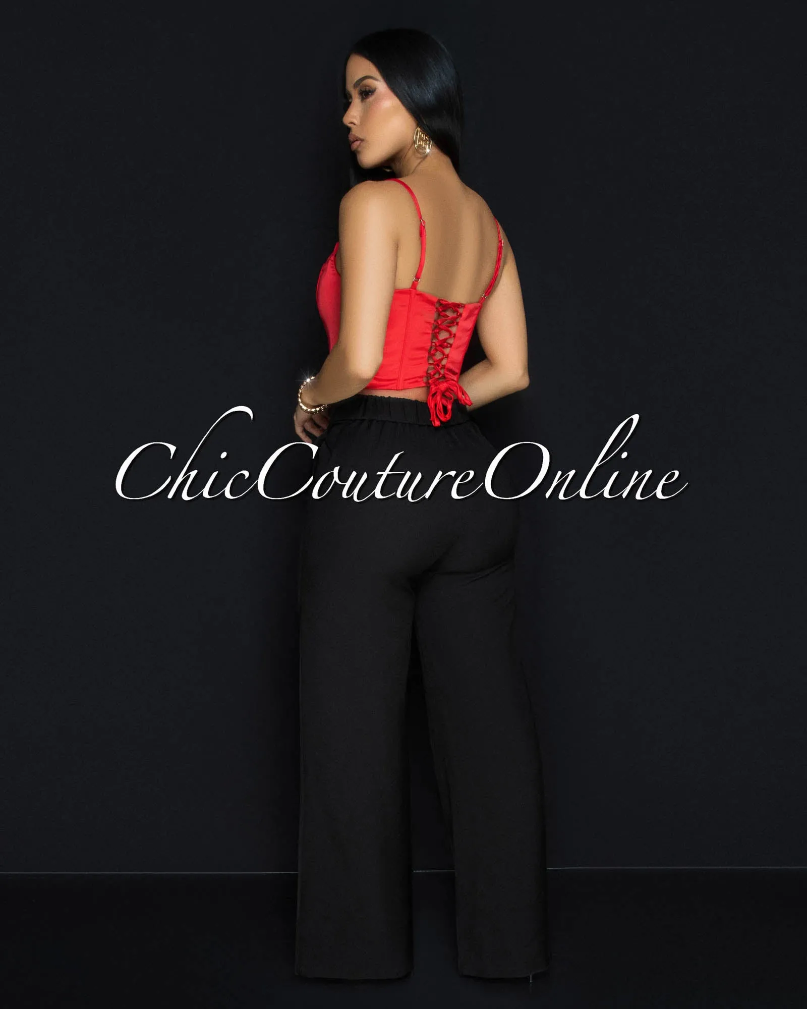 Cooper Black Straight Legs Pants sold by Chic Couture product image thumbnail 3