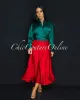 *Mallea Red Textured Silky Skirt sold by Chic Couture