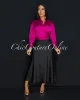 *Mallea Black Textured Silky Skirt sold by Chic Couture