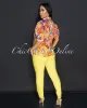 Avril Yellow High Waist Trouser Pants sold by Chic Couture