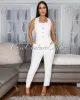 Pandora Off-White Gold Button Vest sold by Chic Couture