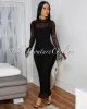 Engelie Black Lace Long Sleeves Dress sold by Chic Couture
