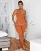 Leonie Sienna Ribbed BodyCon Jumpsuit sold by Chic Couture