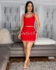 *Femme Red White Trim 3 Piece Skirt Set sold by Chic Couture