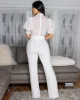 Vince Off-White Lace Accent Jumpsuit sold by Chic Couture