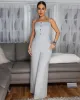 Venegas Heather Grey Luxe Jumpsuit sold by Chic Couture