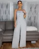 Venegas Heather Grey Luxe Jumpsuit sold by Chic Couture