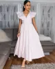 Caspianne Light Peach White Stripes Maxi Dress sold by Chic Couture