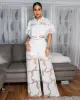 Florentia White Crochet Top & Pants Set sold by Chic Couture