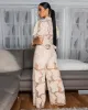 Florentia Nude Crochet Top & Pants Set sold by Chic Couture