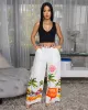 Miami Cream Multi-Color Print Pants sold by Chic Couture