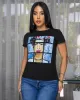 Zillah Black Headshot Graphic T-Shirt sold by Chic Couture