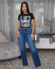 Zillah Black Headshot Graphic T-Shirt sold by Chic Couture