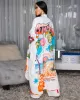 Miami Cream Multi-Color Print Maxi Dress sold by Chic Couture
