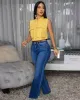 Taliana Mustard Yellow Sleeveless Linen Crop Shirt sold by Chic Couture
