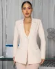 Alice Nude Blazer & Mesh Pearl Pants Set sold by Chic Couture