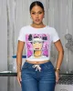 Zillah White Headshot Graphic T-Shirt sold by Chic Couture