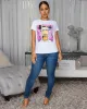 Zillah White Headshot Graphic T-Shirt sold by Chic Couture