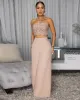 Callin Nude Linen Pants Set sold by Chic Couture