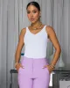 Maella White Ribbed Tank Top sold by Chic Couture