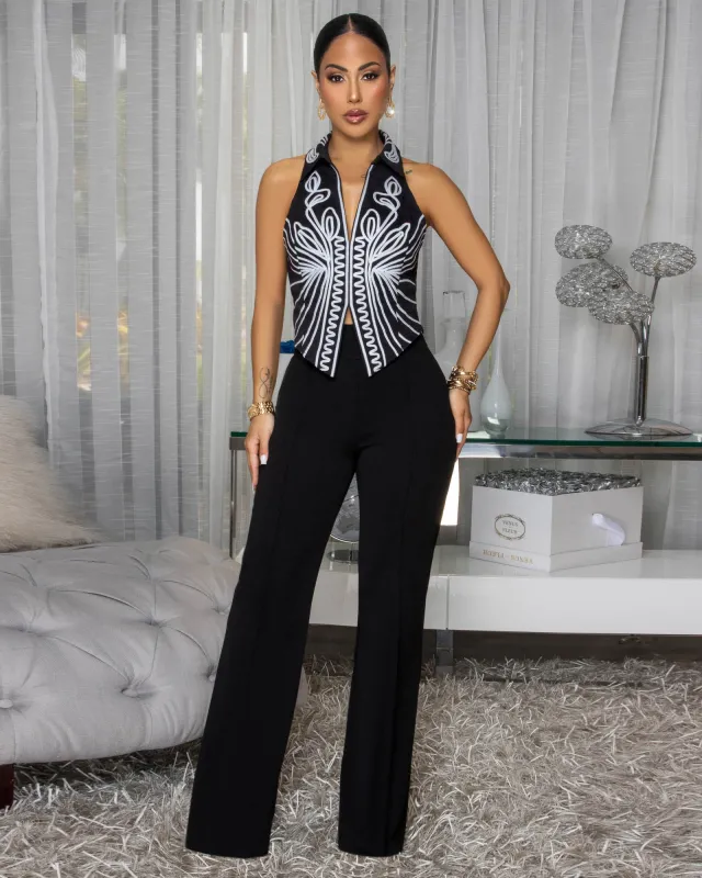 Kiki Black High Waist Pants sold by Chic Couture