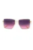 Jaxyn Purple Gradient Square Lens Iconic Sunglasses sold by Chic Couture