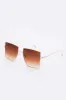 Jaxyn Purple Gradient Square Lens Iconic Sunglasses sold by Chic Couture