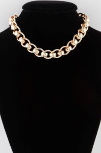 Kaylie Gold Curb Chain Necklace sold by Chic Couture