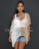 Ludie Ivory Gold Cover-Up Crochet Top sold by Chic Couture