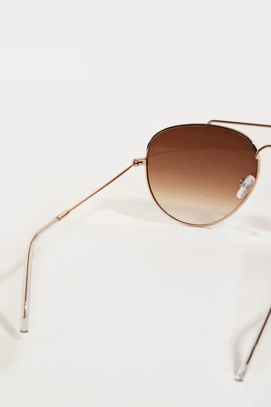 Jerome Gold Frame Black Lens Aviator Sunglasses sold by Chic Couture product image thumbnail 3