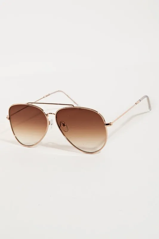 Jerome Gold Frame Black Lens Aviator Sunglasses sold by Chic Couture product image thumbnail 2