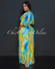 Donica Blue Multi Print Crop Top & Tier Maxi Skirt Set sold by Chic Couture