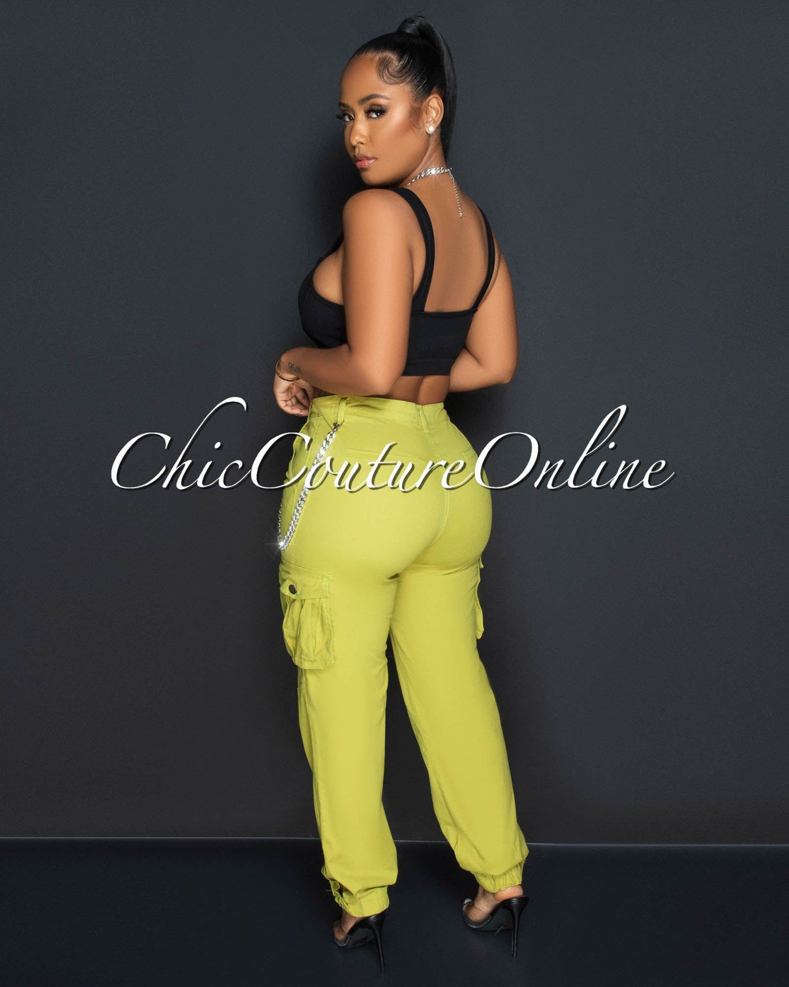 Jada Black Bust Wires Ribbed Crop Top sold by Chic Couture product image thumbnail 3