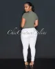 Lona Olive Green Round Neck Crop Top sold by Chic Couture