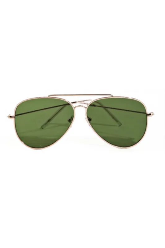 Jerome Green Lens Aviator Sunglasses sold by Chic Couture