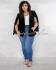 *Tensa Black Velvet Luxe Cape CURVY Jacket sold by Chic Couture