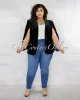 *Tensa Black Velvet Luxe Cape CURVY Jacket sold by Chic Couture