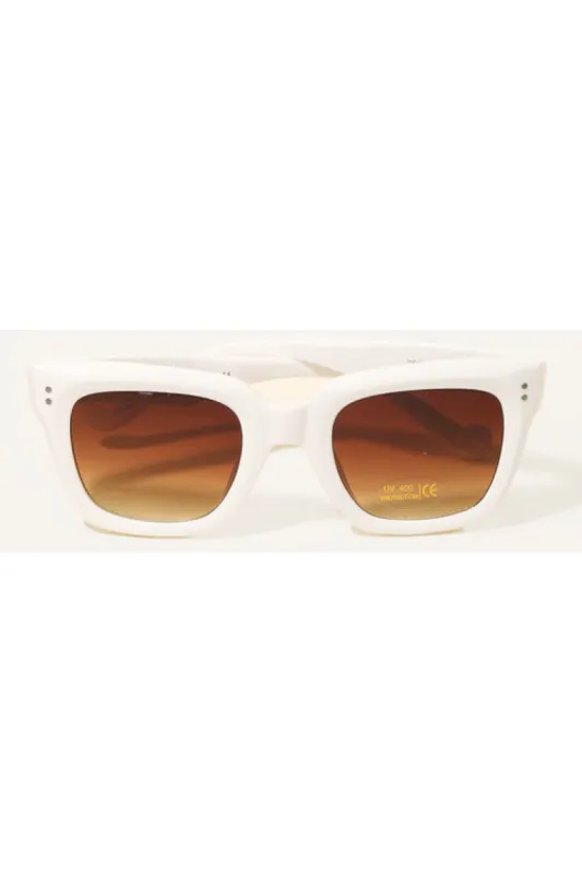 Jonny White Square Lens Sunglasses sold by Chic Couture
