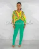 *Danna Green High-Waist Belt Pants sold by Chic Couture